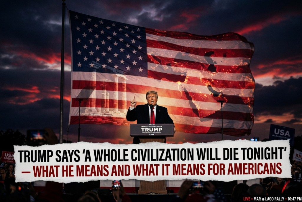 Trump Says "A Whole Civilization Will Die Tonight" - What He Means and What It Means for Americans